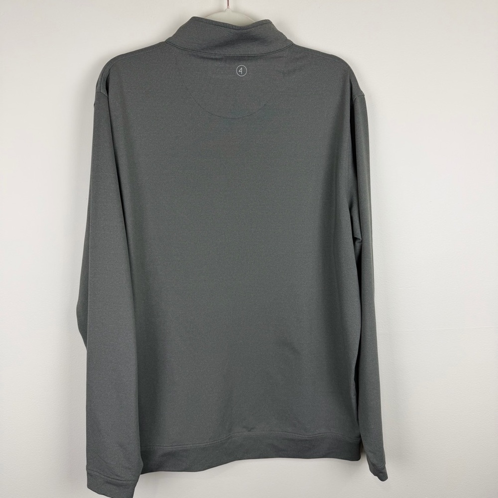 Peter Millar Wicking Performance Gray Quarter-Zip… - image 2